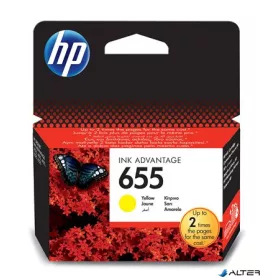 CZ112E Tintapatron Deskjet Ink Advantage 3520 sor nyomtatókhoz, HP 655 sárga, 600 oldal