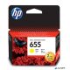 CZ112E Tintapatron Deskjet Ink Advantage 3520 sor nyomtatókhoz, HP 655 sárga, 600 oldal