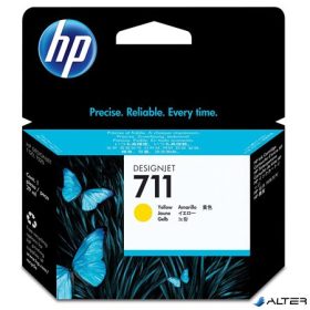 CZ132A Tintapatron DesignJet T120,T520 nyomtatókhoz, HP 711 sárga, 29 ml