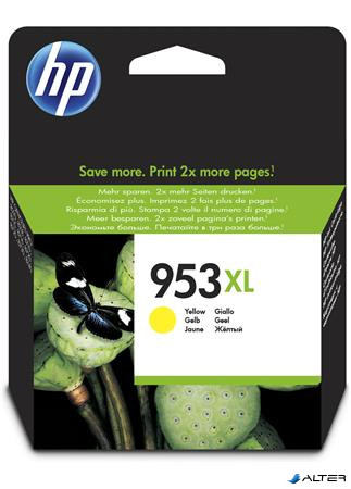 F6U18AE Tintapatron OfficeJet Pro 8210, 8700-as sorozathoz, HP 953XL sárga, 1,6k