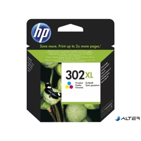   F6U67AE Tintapatron DeskJet 2130 nyomtatókhoz, HP 302XL, színes, 8ml