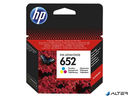 F6V24AE Tintapatron Deskjet Ink Advantage 1115 nyomtatókhoz, HP 652, színes, 200 oldal