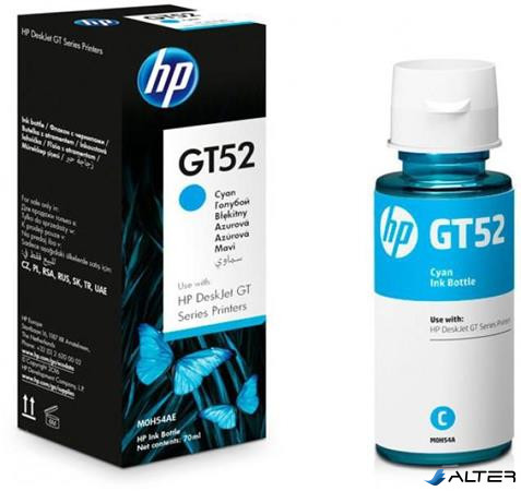 M0H54AE Tinta, Designjet GT 5810, InkTank 410 nyomtatókhoz, HP GT52, cián, 8k