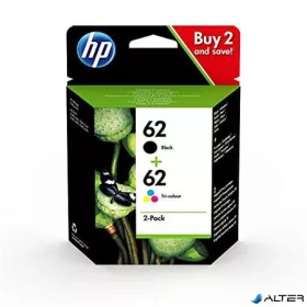   N9J71AE Tintapatron multipack ENVY 5640, 7640, 5740 nyomtatókhoz, HP 62 fekete+színes, 4+4,5 ml