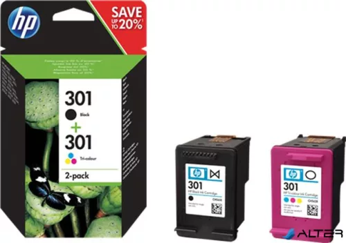 N9J72AE Tintapatron pack DeskJet 2050 nyomtatóhoz, HP 301, b+c+m+y