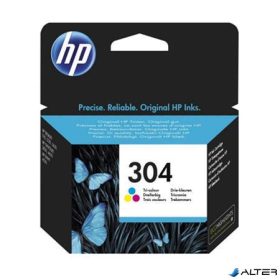   N9K05AE Tintapatron DeskJet 3720, 3730 nyomtatóhoz, HP 304, színes