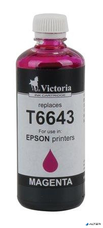 T66434 Tinta, L100, 200mfp nyomtatókhoz, VICTORIA vörös, 100ml
