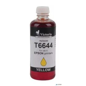   T66444 Tinta, L100, 200mfp nyomtatókhoz, VICTORIA TECHNOLOGY, sárga, 100ml