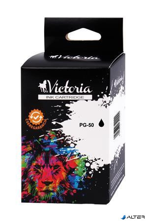 PG-50 Tintapatron Pixma iP2200, MP150, 160 nyomtatókhoz, VICTORIA fekete, 22ml