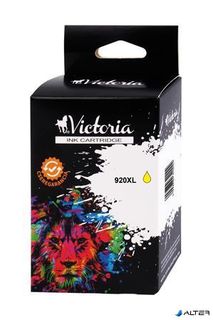CD974AE Tintapatron OfficeJet 6000, 6500 nyomtatókhoz, VICTORIA 920XL sárga, 12ml