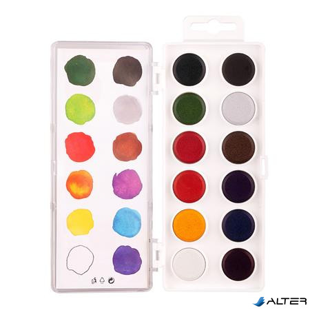 Vízfesték, 12 darabos, 22,5 mm, KOH-I-NOOR "Anilinky Brilliant"