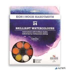   Vízfesték, 24 darabos, 22,5 mm, KOH-I-NOOR "Brillant"