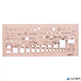 Elektronikai sablon, műanyag, KOH-I-NOOR "703071"