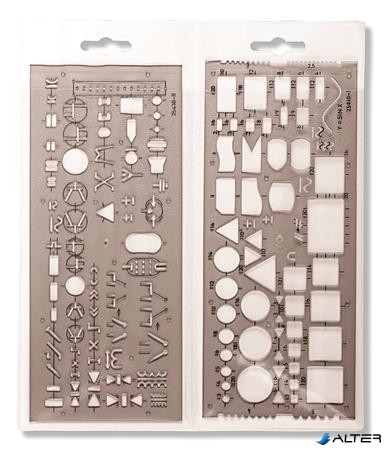 Elektronikai sablon, műanyag, KOH-I-NOOR "703071"
