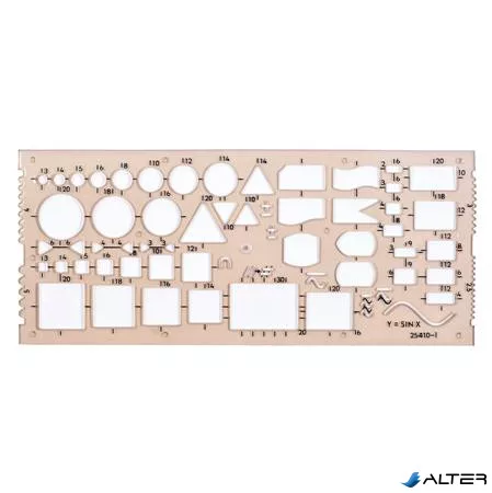 Elektronikai sablon, műanyag, KOH-I-NOOR "703071"