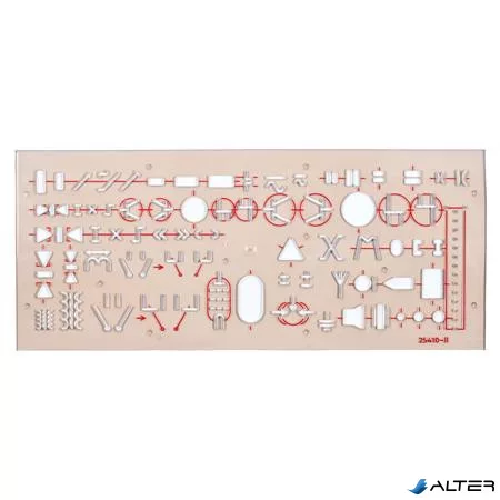 Elektronikai sablon, műanyag, KOH-I-NOOR "703071"