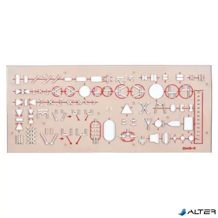 Elektronikai sablon, műanyag, KOH-I-NOOR "703071"