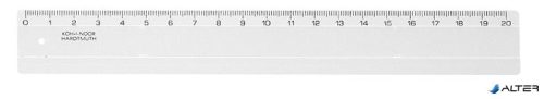 Vonalzó, műanyag, 20 cm, KOH-I-NOOR