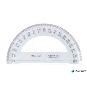 Szögmérő, műanyag, 180 °-os, KOH-I-NOOR