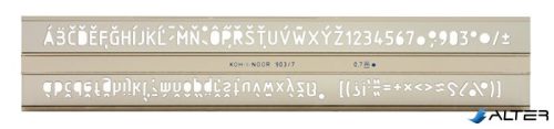 Betűsablon, 7 mm, KOH-I-NOOR