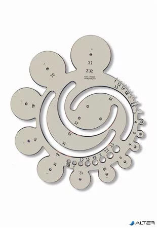Radius sablon, műanyag, KOH-I-NOOR "z32"