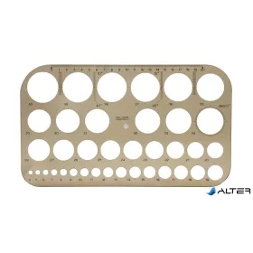 Körsablon, műanyag, KOH-I-NOOR "z37"