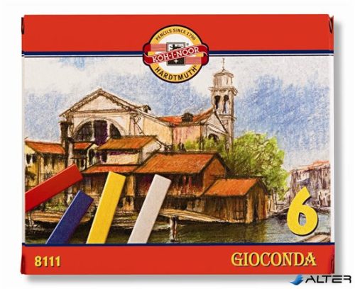 Olajpasztell kréta, KOH-I-NOOR "Gioconda 8111/6", 6 különböző szín