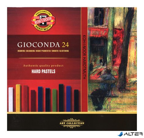 Olajpasztell kréta, KOH-I-NOOR "Gioconda 8114/24", 24 különböző szín
