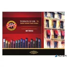   Porpasztell-kréta, puha, KOH-I-NOOR "Toison 8515/36", 36 különböző szín