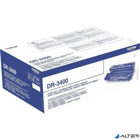 DR3400 Dobegység HL-L5000D, HL-L5100DN, HL-L5200DW, HL-L6300DW nyomtatókhoz, BROTHER, fekete, 30k