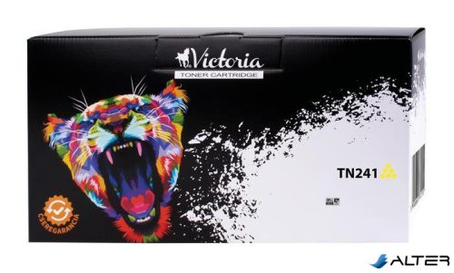 TN241Y Lézertoner HL 3140CW, 3150CDW, DCP 9020CDW nyomtatókhoz, VICTORIA TECHNOLOGY, sárga, 1,4k