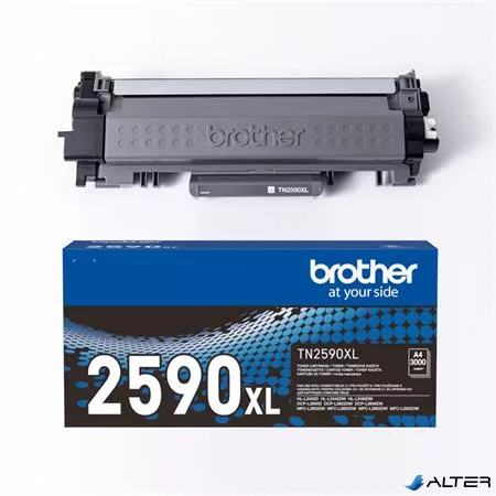 TN2590XL Lézertoner HL-L2402, DCP-L2622 nyomtatókhoz, BROTHER, fekete, 3k