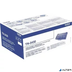   TN3430 Lézertoner HL-L5000D, HL-L5100DN, HL-L5200DW, HL-L6300DW nyomtatókhoz, BROTHER, fekete, 3k