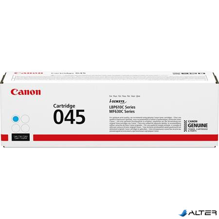 CRG-045 Lézertoner i-SENSYS LBP613Cdw, LBP611Cn MF635Cx, MF633Cdw, MF631Cn nyomtatókhoz, CANON, cián, 1,3k