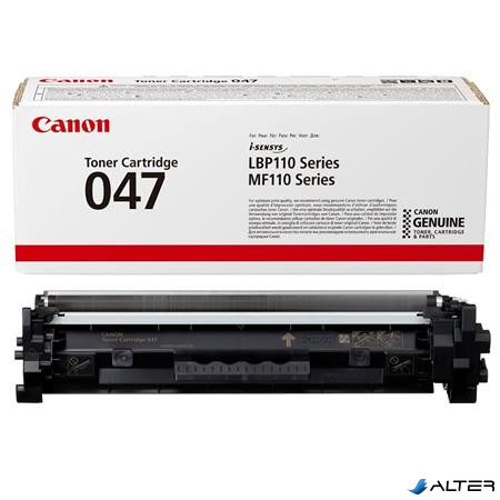 CRG047 Lézertoner i-SENSYS LBP113W, 112, MF113W nyomtatókhoz, CANON, fekete, 1,6 k
