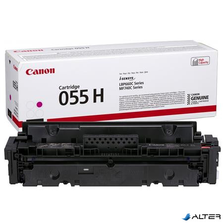 CRG-055H Lézertoner i-Sensys LPB663, 664, MF742, 744, 746 nyomtatókhoz, CANON, magenta, 5,9k