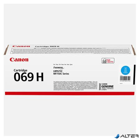 CRG-069H Lézertoner, i-SENSYS LBP 673Cdw nyomtatóhoz, CANON, cián, 5,5k