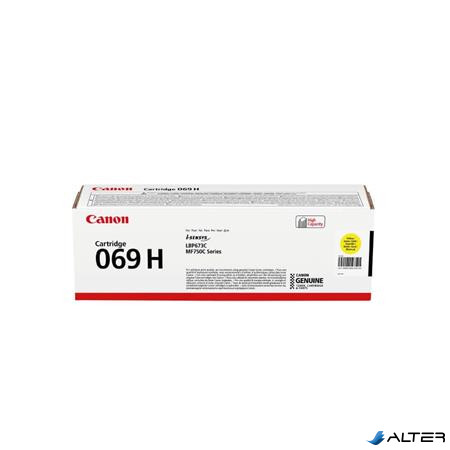 CRG-069H Lézertoner, i-SENSYS LBP 673Cdw nyomtatóhoz, CANON, sárga, 5,5k