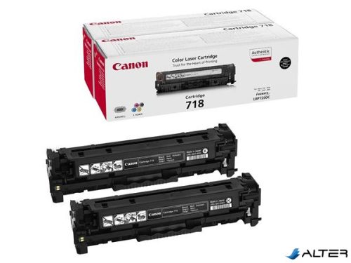CRG-718B Lézertoner i-SENSYS LBP 7200CDN, MF 8330 nyomtatókhoz, CANON fekete, 2*3,4k