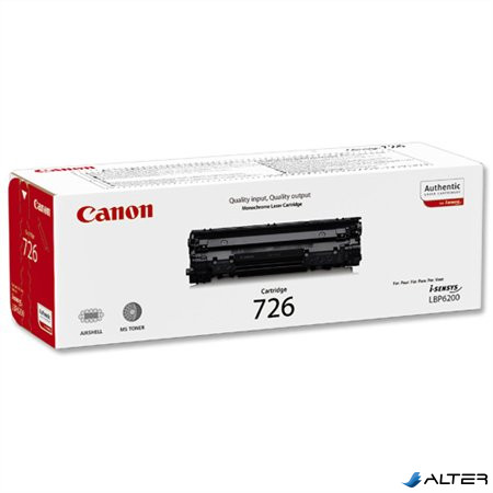 CRG-726 Lézertoner i-SENSYS LBP 6200D nyomtatóhoz, CANON fekete, 2,1k