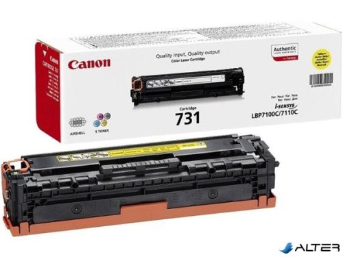 CRG-731Y Lézertoner MF 8230 nyomtatóhoz, CANON sárga, 1,5k