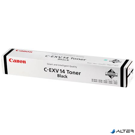 C-EXV14 Fénymásolótoner IR 2016 fénymásolóhoz, CANON fekete, 8,3k