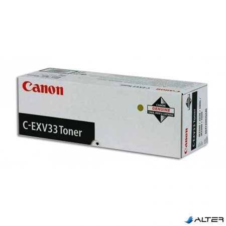 C-EXV33 Fénymásolótoner IR 2520, 2525, 2530 fénymásolókhoz, CANON, fekete, 14,6k