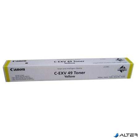 C-EXV49Y Lézertoner IR C250, C350, C351 nyomtatókhoz, CANON, sárga, 19k