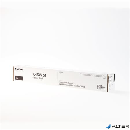 C-EXV51 Fénymásolótoner iRAC5535i fénymásolóhoz, CANON, fekete, 69k