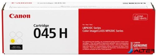 CRG-045HY Lézertoner LBP613Cdw, LBP611Cn, MF635Cx nyomtatókhoz, CANON sárga, 2,2K