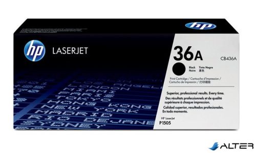 CB436A Lézertoner LaserJet P1505, 1505n, M1522 nyomtatókhoz, HP CB436A fekete, 2k