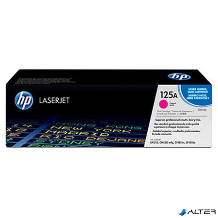 CB543A Lézertoner ColorLaserJet CM1300, CP1210 nyomtatókhoz, HP 125A, magenta, 1,4k