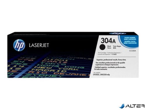 CC530A Lézertoner ColorLaserJet CM2320fxi, 2320n nyomtatókhoz, HP 304A, fekete, 3,5k