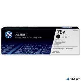CE278A Lézertoner LaserJet P1566, P1606 nyomtatókhoz, HP fekete, 2,1k